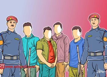 लागुऔषधसहित १४ जना पक्राउ